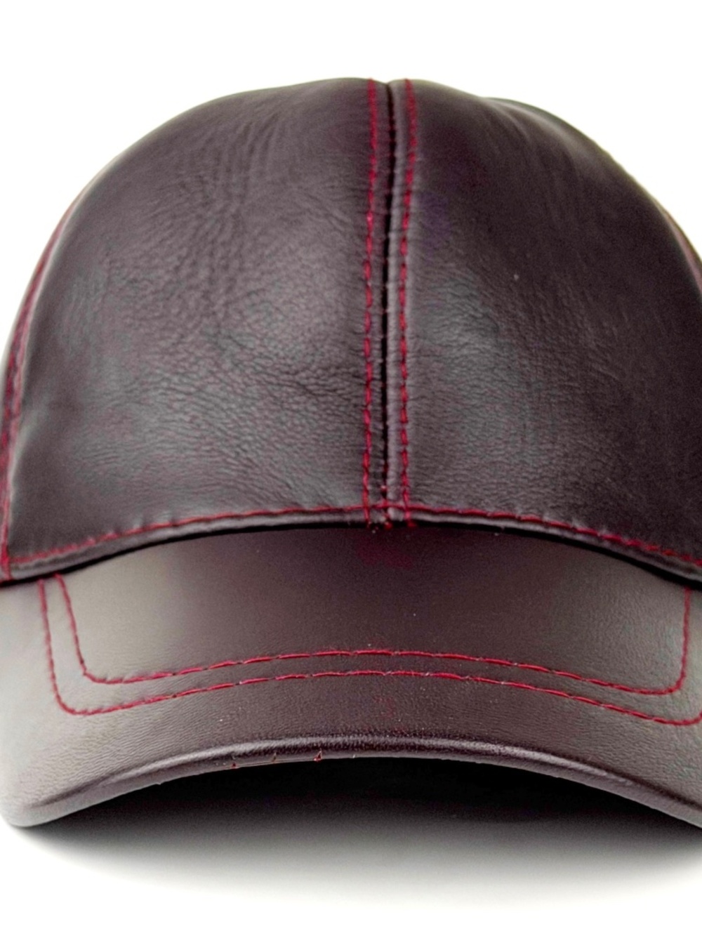 Bordo Leather Baseball Cap - Real Lambskin Leather Hat for men and woman
